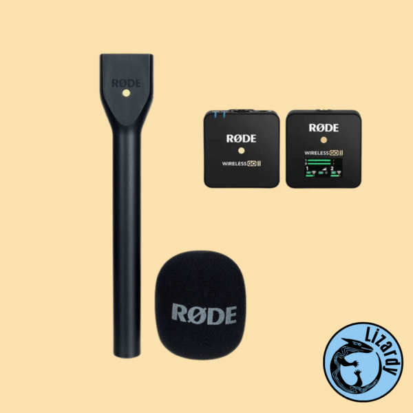 Zestaw mikrofonu reporterskiego — Rode Wireless GO II + Rode Interview GO