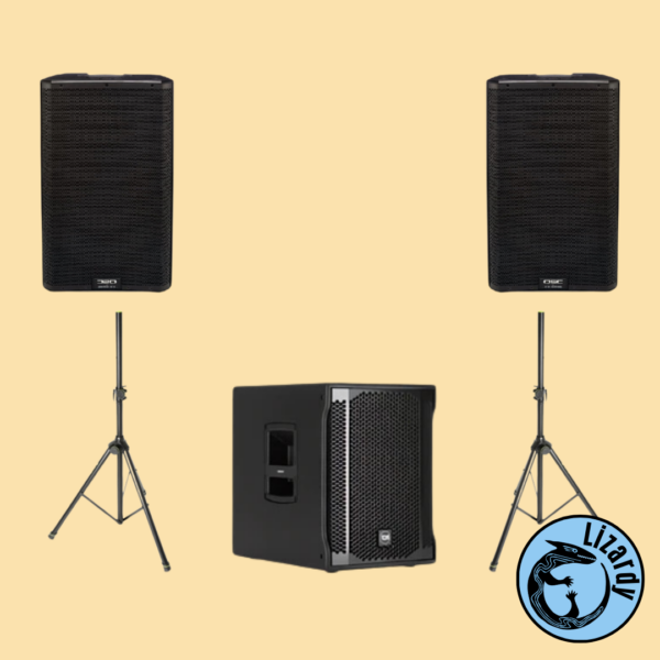Zestaw nagłośnieniowy – QSC K12 + SUB RCF 705